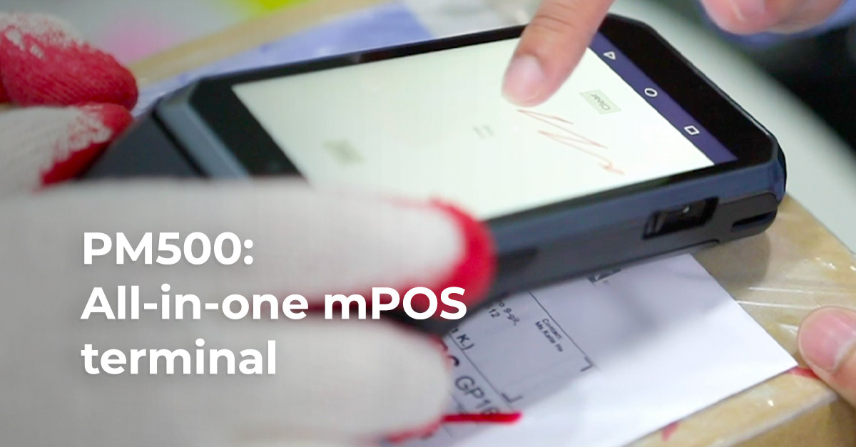 PM500: All-in-one mobile POS terminal